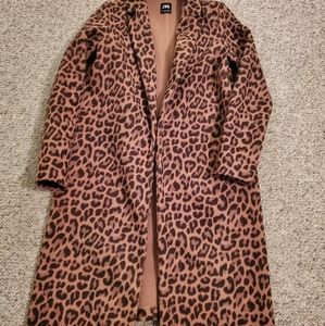 Zara leopard print coat